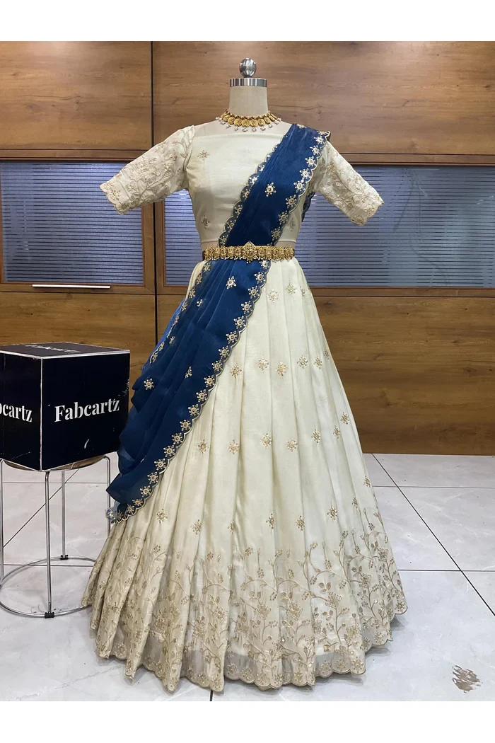 South Indian Festival Traditional Lehenga Choli Shizuka - Image 32