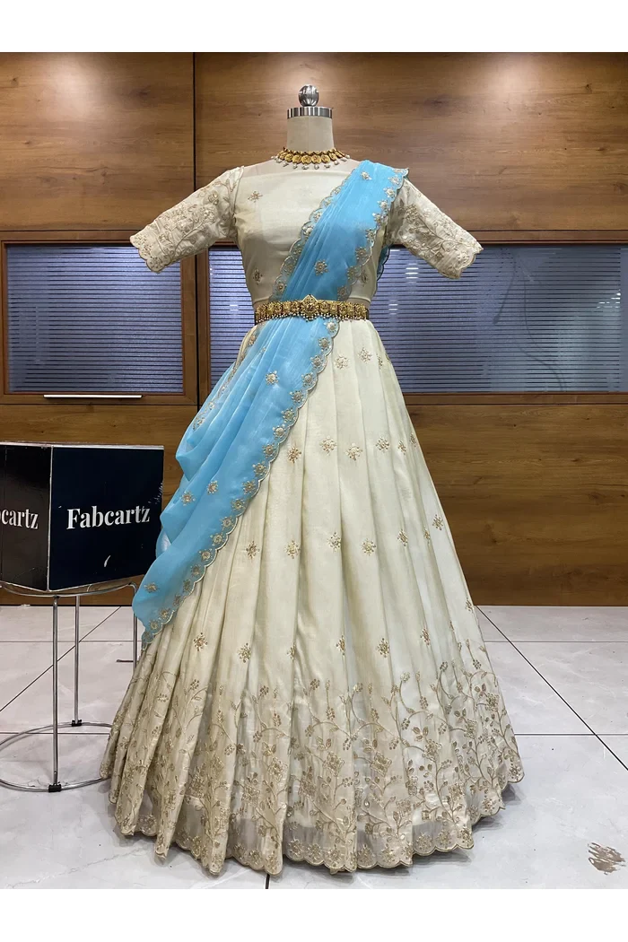 South Indian Festival Traditional Lehenga Choli Shizuka - Image 37