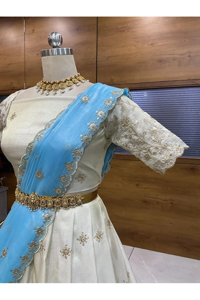 South Indian Festival Traditional Lehenga Choli Shizuka - Image 40