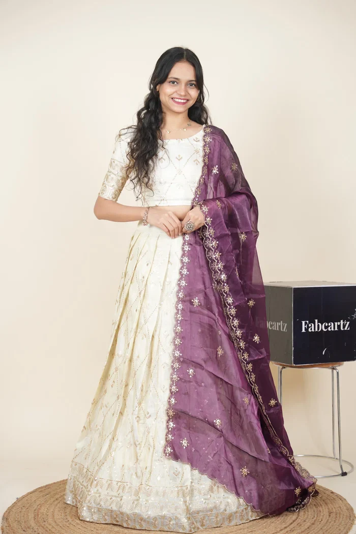 South Indian Festival Traditional Lehenga Choli Jiyaan - Image 117