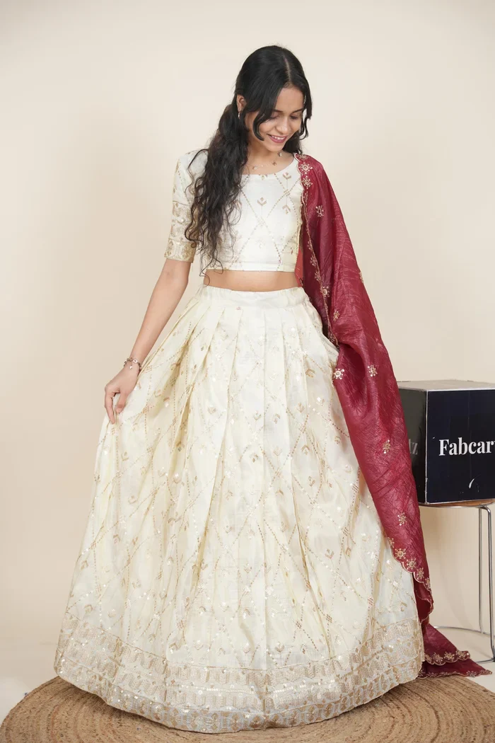 South Indian Festival Traditional Lehenga Choli Jiyaan - Image 14