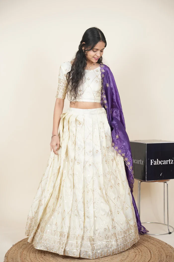 South Indian Festival Traditional Lehenga Choli Jiyaan - Image 3