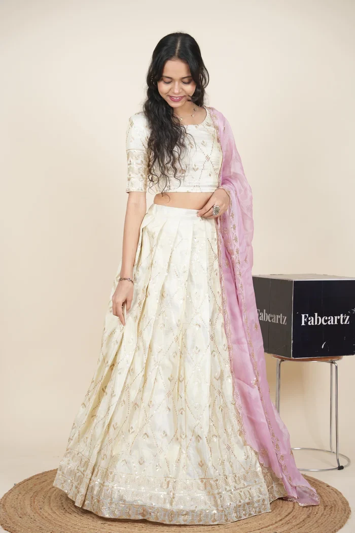 South Indian Festival Traditional Lehenga Choli Jiyaan - Image 40