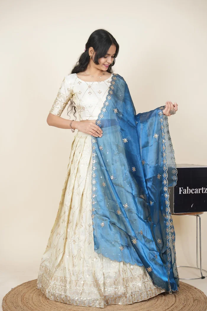South Indian Festival Traditional Lehenga Choli Jiyaan - Image 50