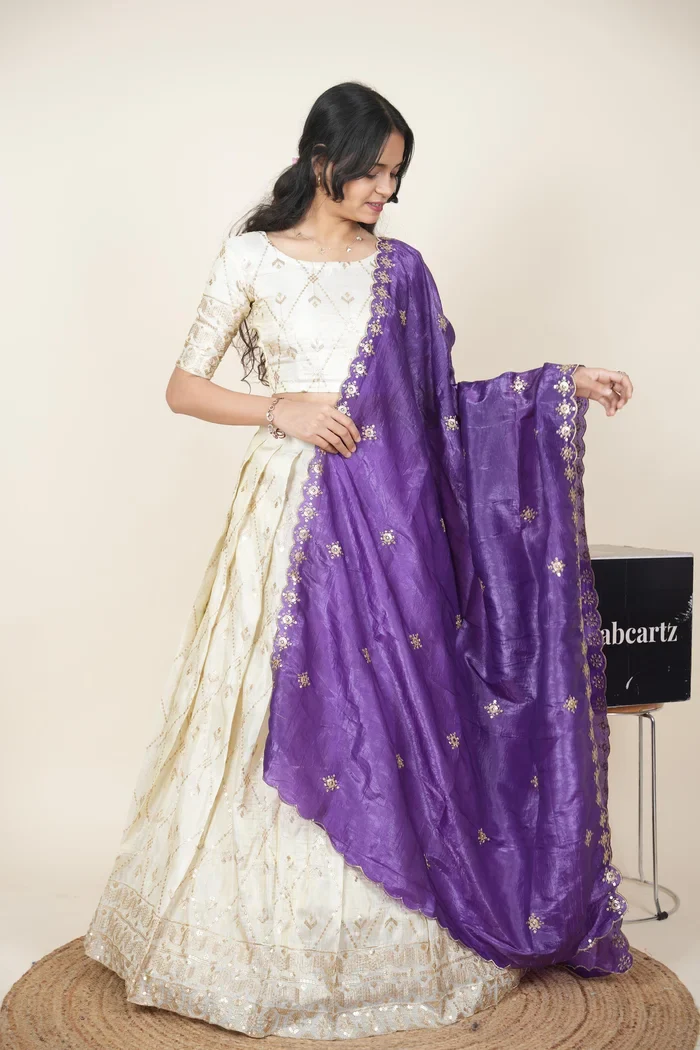 South Indian Festival Traditional Lehenga Choli Jiyaan - Image 6