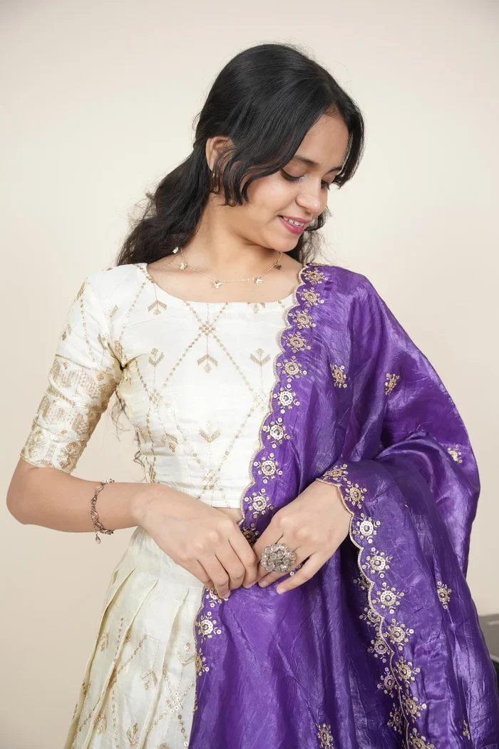 South Indian Festival Traditional Lehenga Choli Jiyaan - Image 7