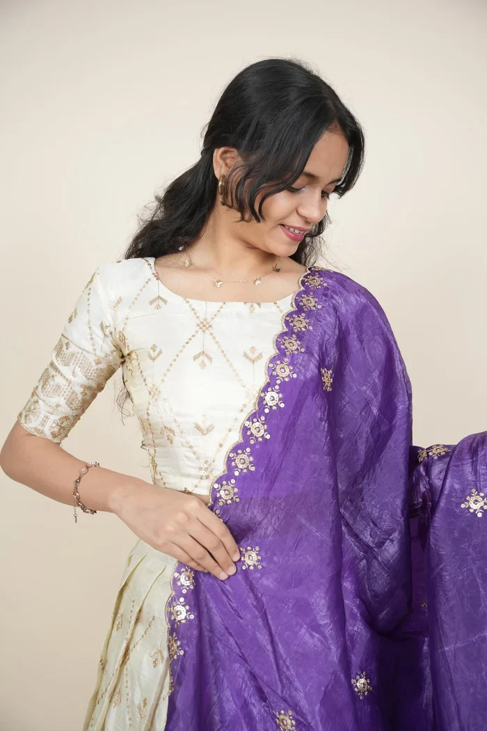 South Indian Festival Traditional Lehenga Choli Jiyaan - Image 8