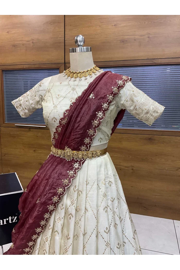 South Indian Festival Traditional Lehenga Choli Jiyaan - Image 11
