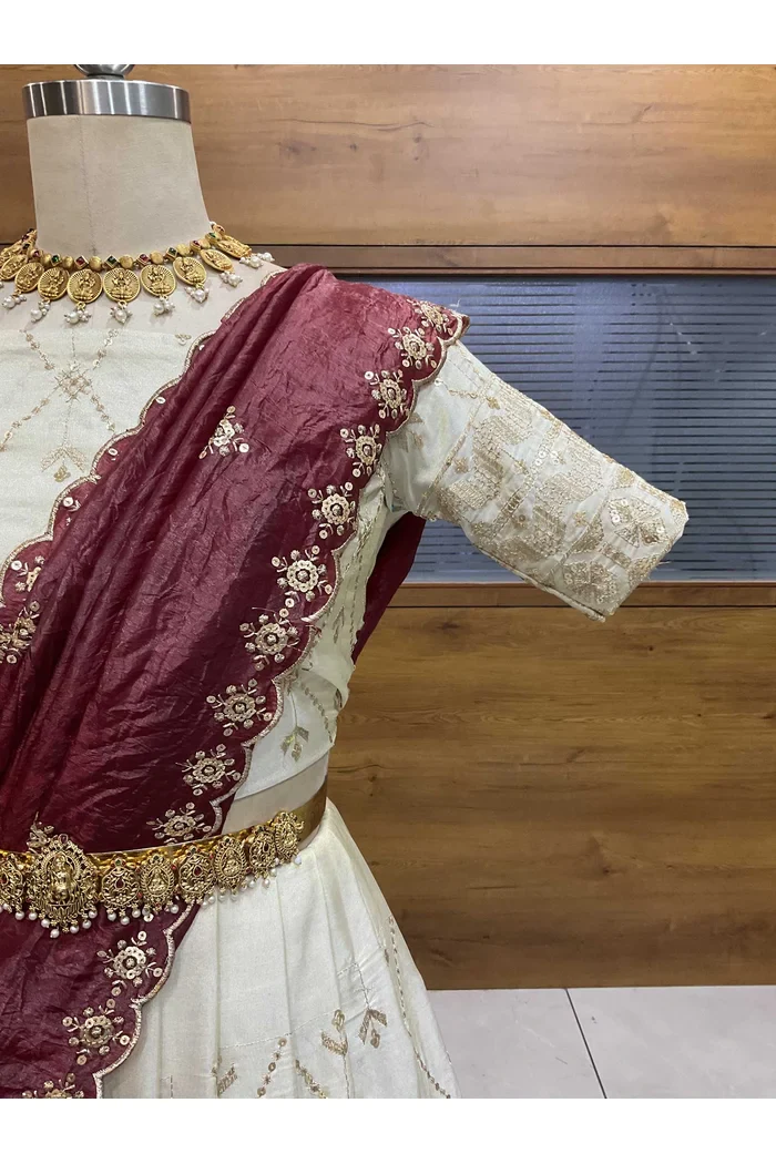 South Indian Festival Traditional Lehenga Choli Jiyaan - Image 12