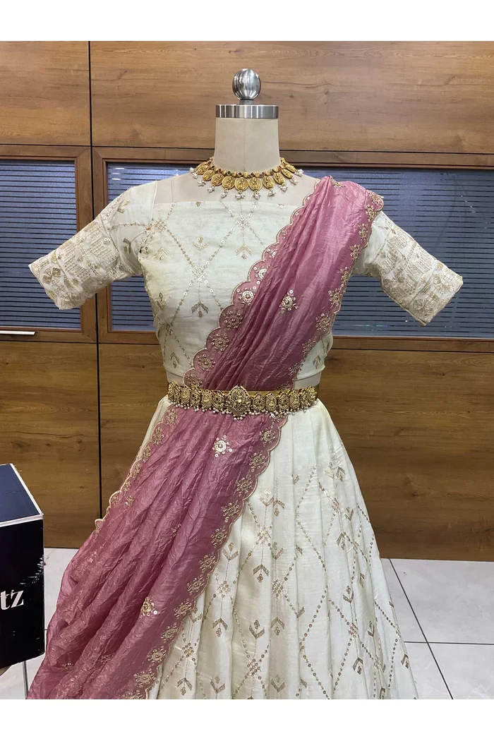South Indian Festival Traditional Lehenga Choli Jiyaan - Image 14