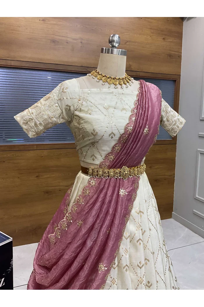 South Indian Festival Traditional Lehenga Choli Jiyaan - Image 15