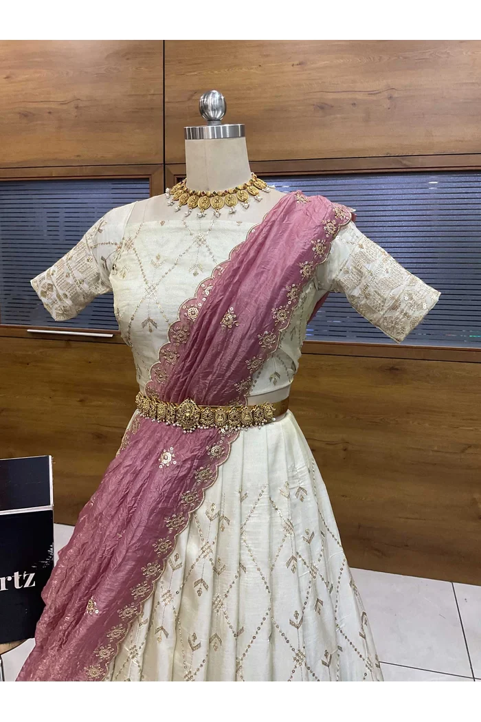 South Indian Festival Traditional Lehenga Choli Jiyaan - Image 16