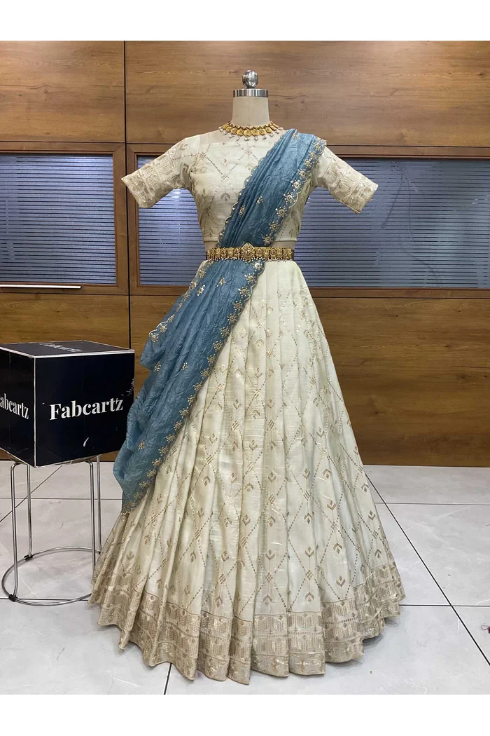 South Indian Festival Traditional Lehenga Choli Jiyaan - Image 18