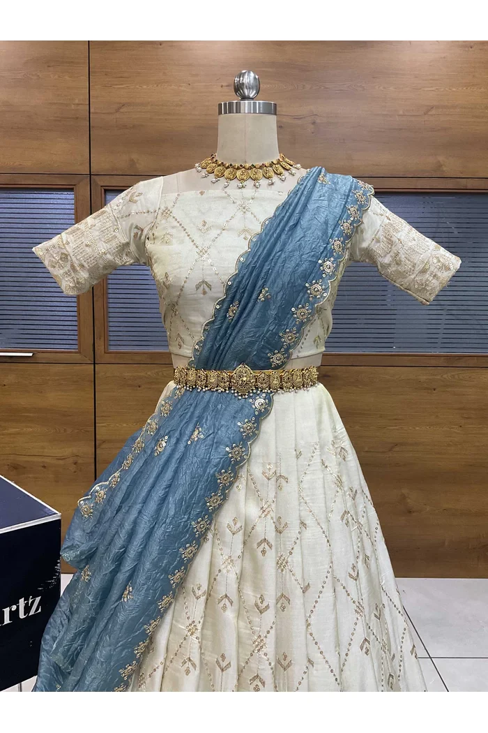 South Indian Festival Traditional Lehenga Choli Jiyaan - Image 19
