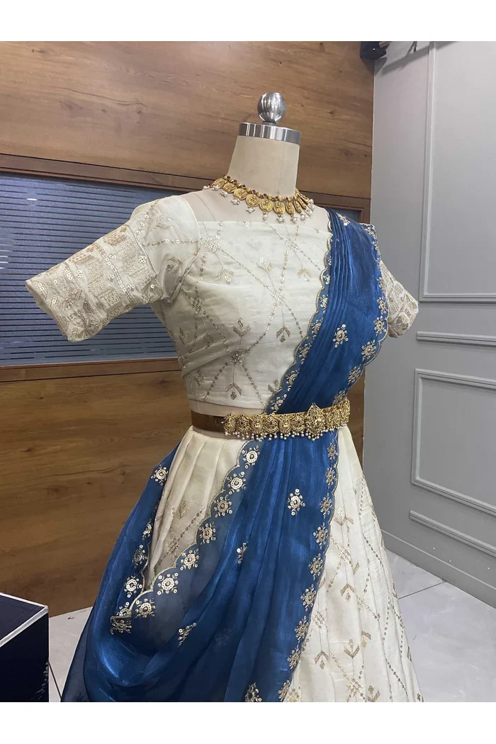 South Indian Festival Traditional Lehenga Choli Jiyaan - Image 32