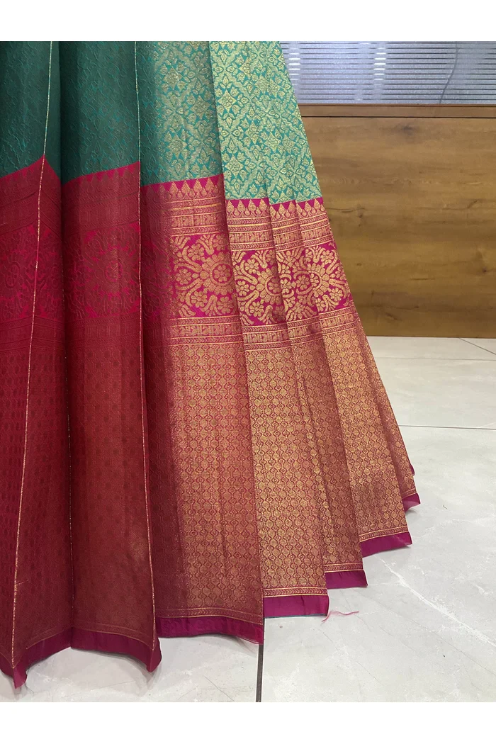 Juhi Women's Woven Design Half Saree with Blouse and Dupatta - Image 34