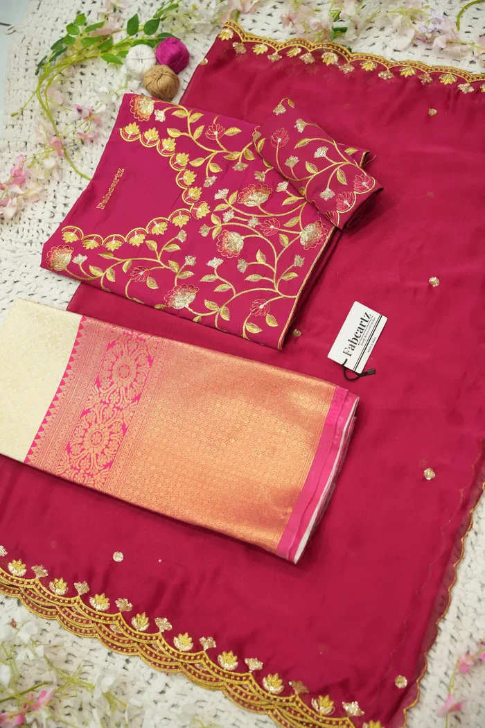 Juhi Women's Woven Design Half Saree with Blouse and Dupatta - Image 51