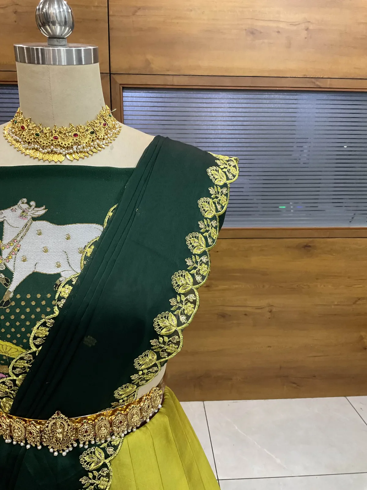 South Indian Festival Traditional Half Saree with Embroidered Blouse & Dupatta KaamRango - Image 24