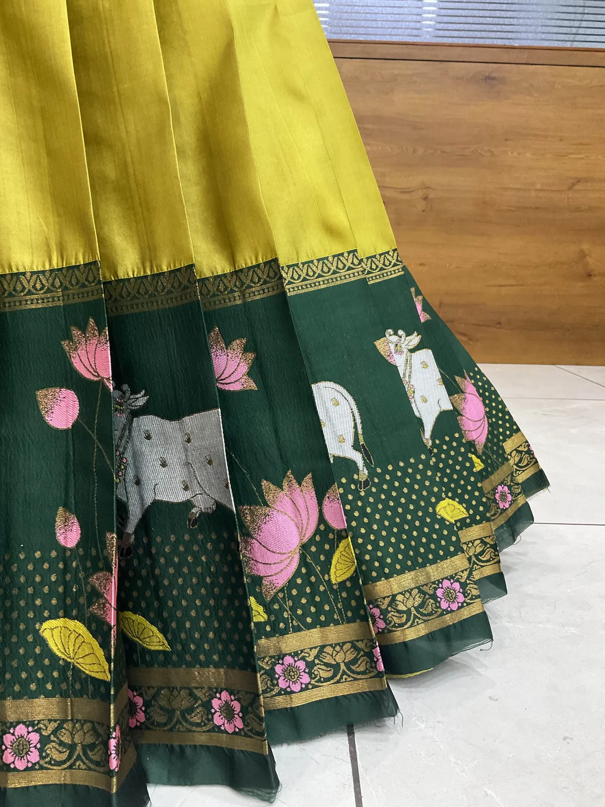 South Indian Festival Traditional Half Saree with Embroidered Blouse & Dupatta KaamRango - Image 25