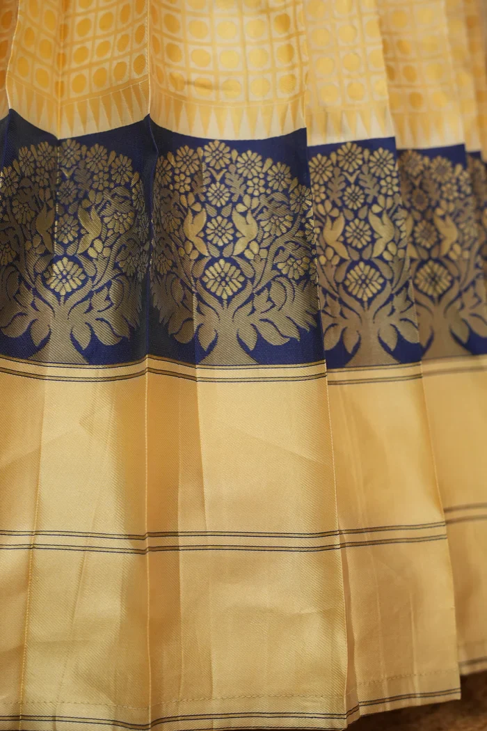 Women's Woven Design zari work Half Saree with Handwork Blouse and Dupatta KanchiRango - Image 23