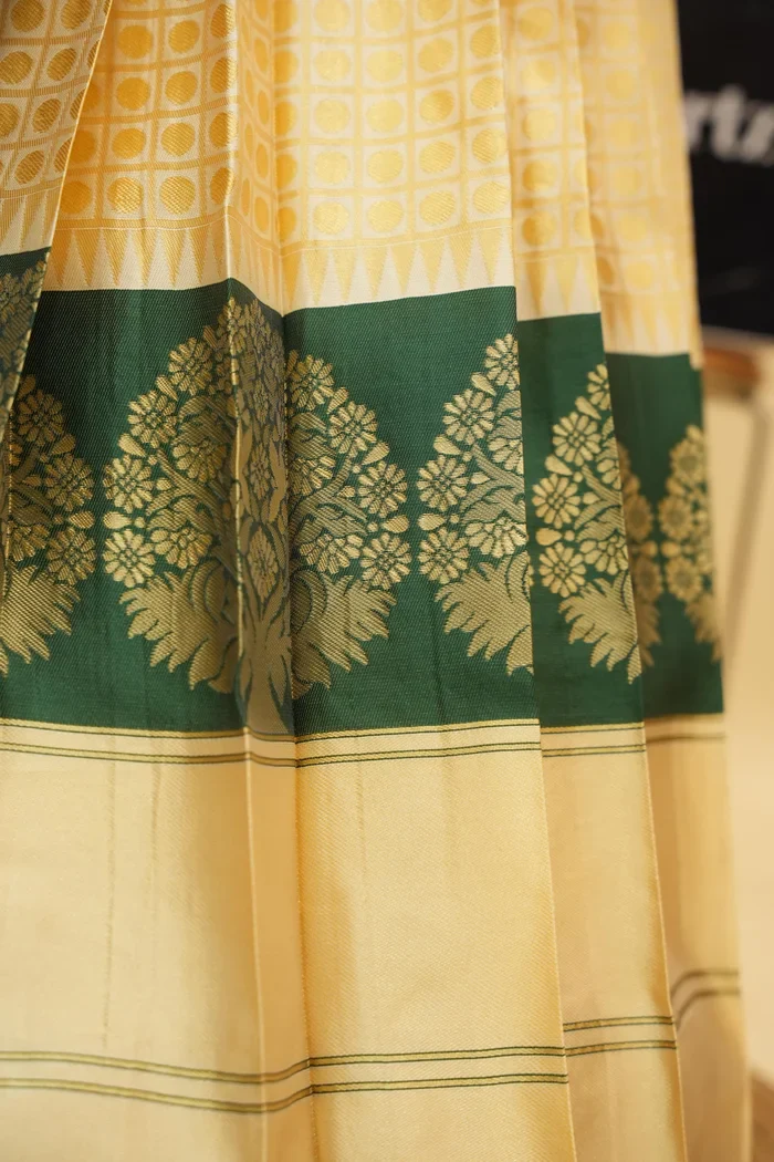 Women's Woven Design zari work Half Saree with Handwork Blouse and Dupatta KanchiRango - Image 8