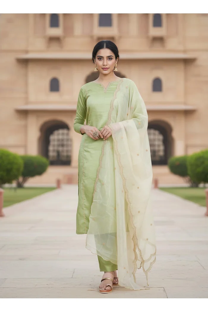 Readymade Embroidery work  Kurti for Womens Kanshika - Image 37