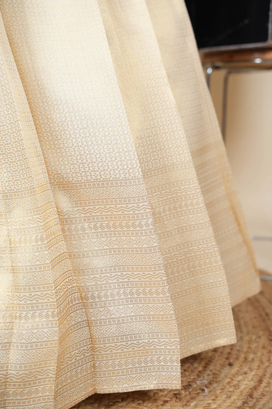 South Indian Festival Traditional Half Saree with Embroidered Blouse & Dupatta Kiara - Image 27