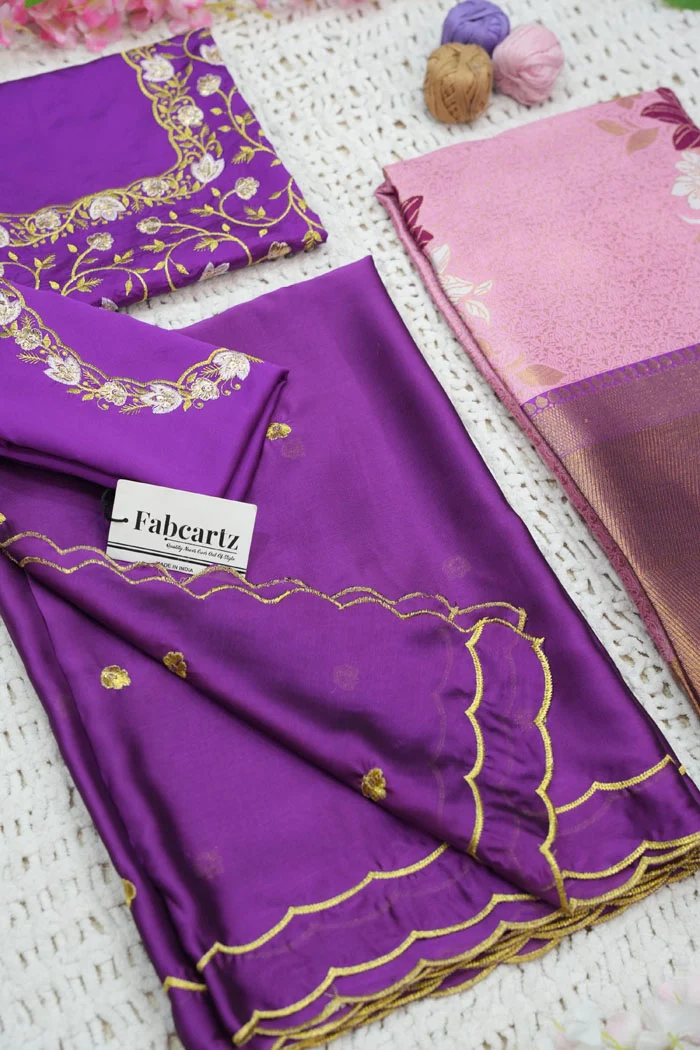 Women's Woven Design zari work Half Saree with Embroidered Blouse and Dupatta Komal - Image 39