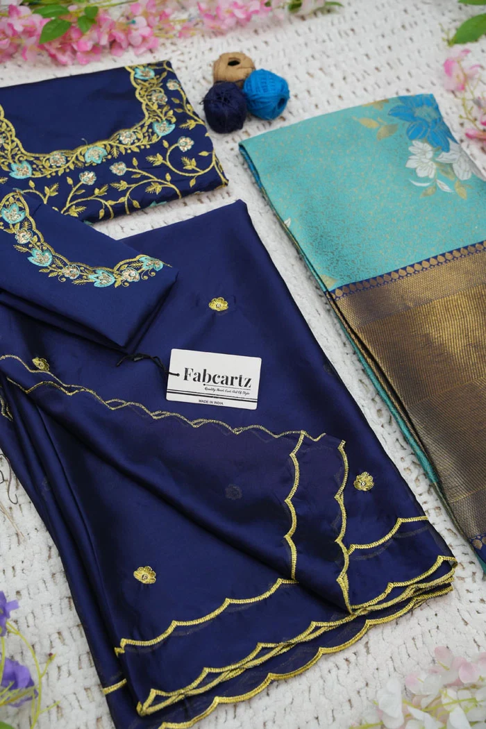 Women's Woven Design zari work Half Saree with Embroidered Blouse and Dupatta Komal - Image 65