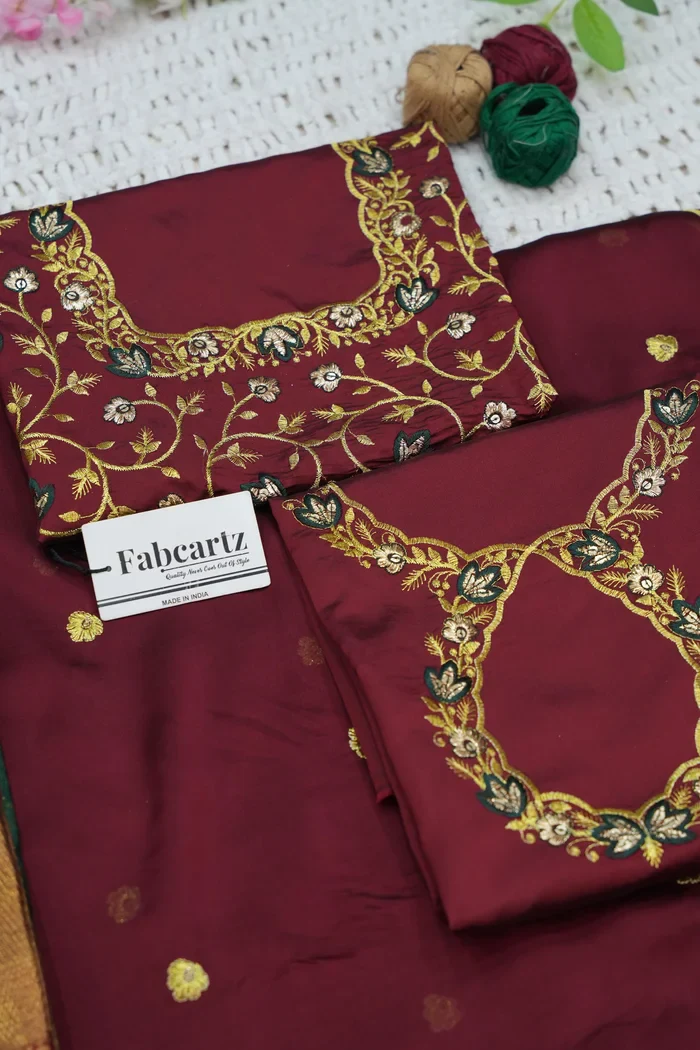Women's Woven Design zari work Half Saree with Embroidered Blouse and Dupatta Komal - Image 16