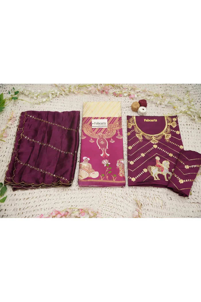 Women's Woven Design zari work Half Saree with Embroidered Blouse and Dupatta Vanya - Image 46