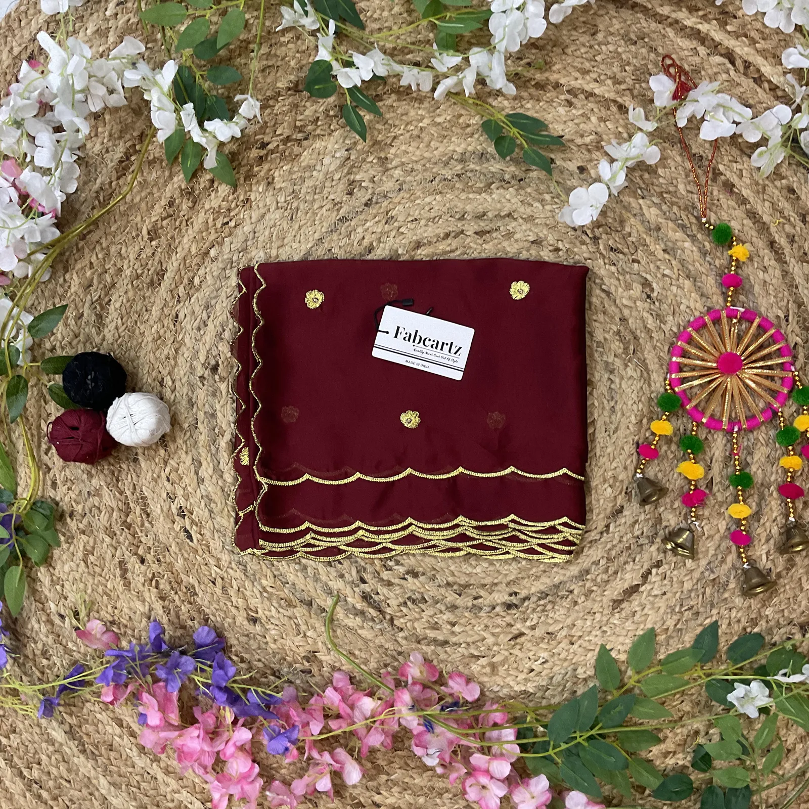 Beautiful Embroidery work Rangoli Dupatta for women | Only Dupatta KomalDup - Image 15