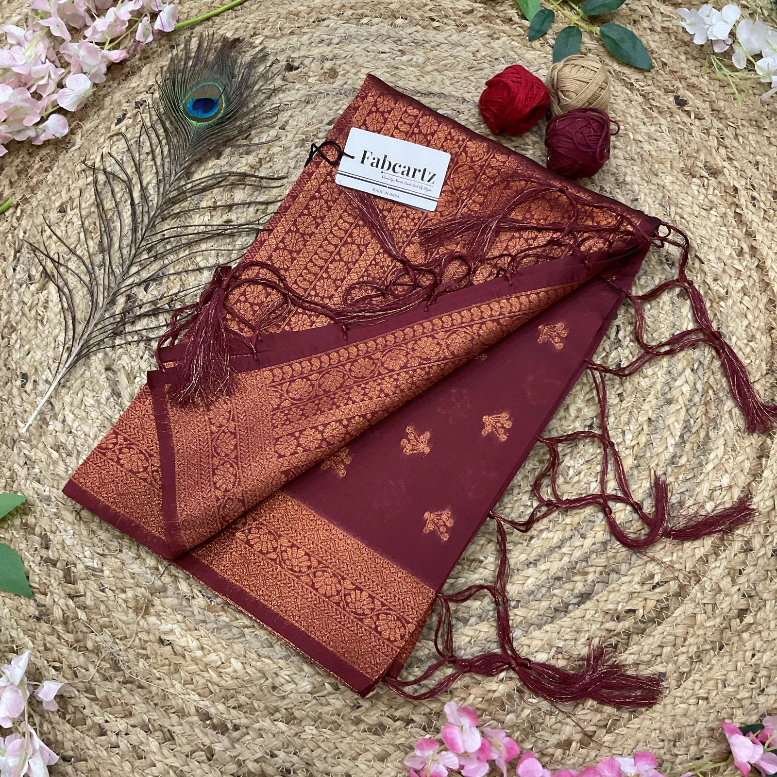 Beautiful Jacquard Woven Design Dupatta for women | Only Dupatta LichiSparrowDup - Image 9