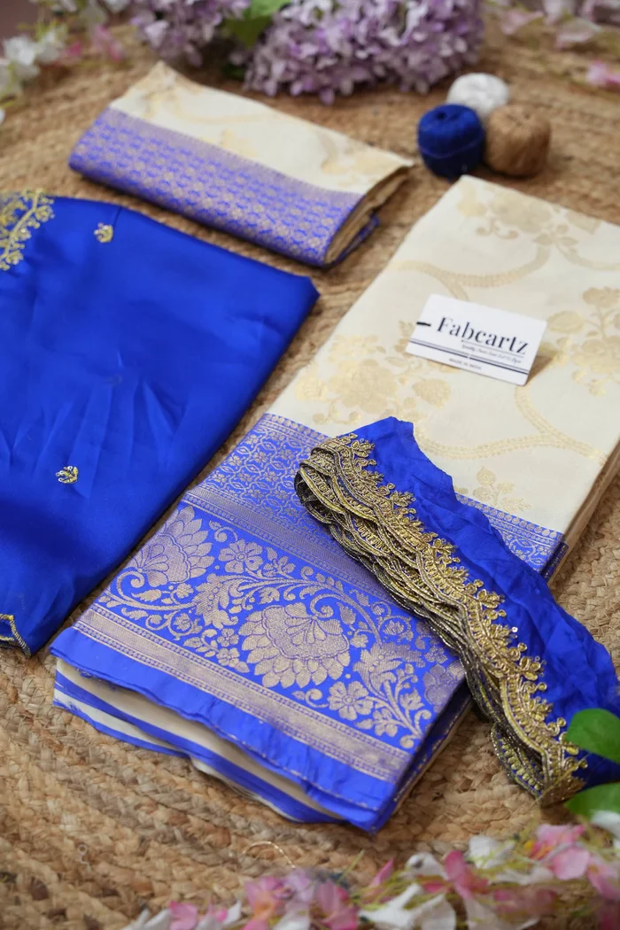 Women's Woven Design Half Saree with Embroidered Blouse and Dupatta Maalti - Image 28