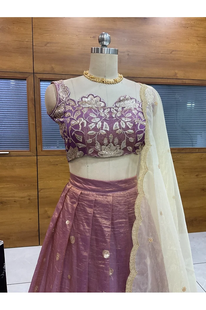 South Indian Festival Traditional Lehenga Choli Mithila - Image 13