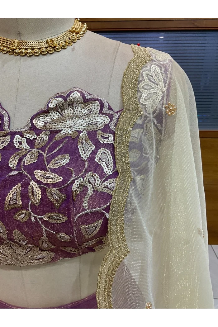 South Indian Festival Traditional Lehenga Choli Mithila - Image 15