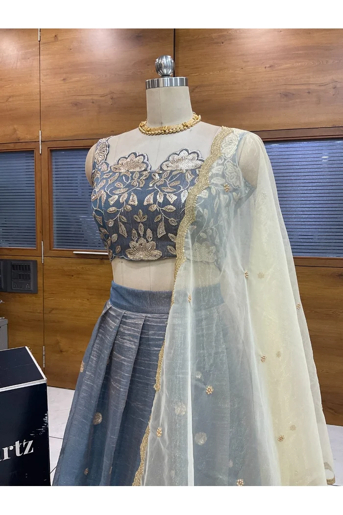 South Indian Festival Traditional Lehenga Choli Mithila - Image 4