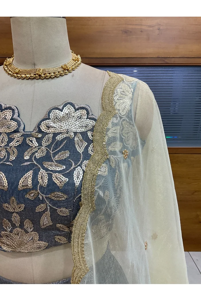South Indian Festival Traditional Lehenga Choli Mithila - Image 5