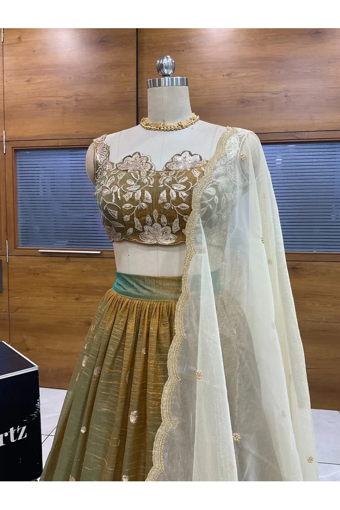 South Indian Festival Traditional Lehenga Choli Mithila - Image 9