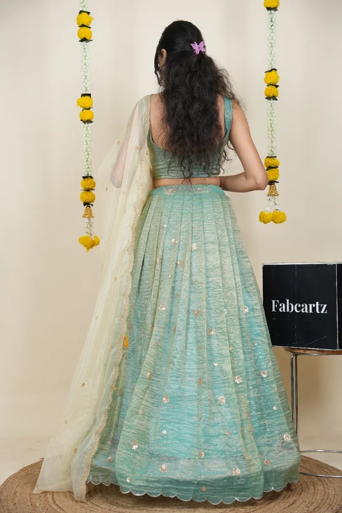 South Indian Festival Traditional Lehenga Choli Mithila - Image 24