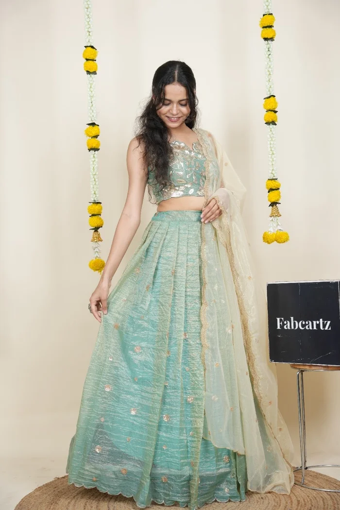 South Indian Festival Traditional Lehenga Choli Mithila - Image 26