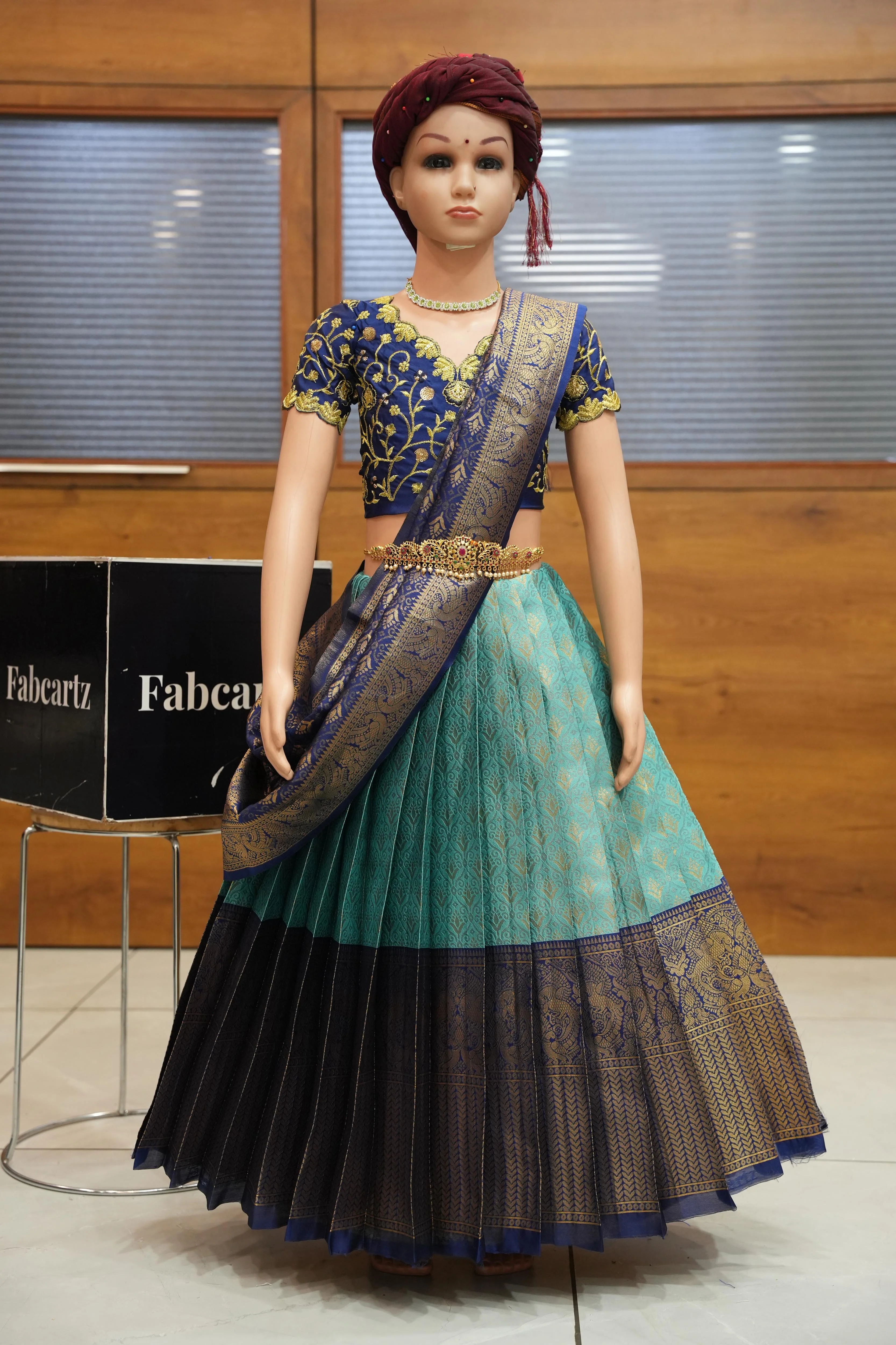 New Kids Traditional South Indian Half Saree MunjyaaJacQ - Image 2
