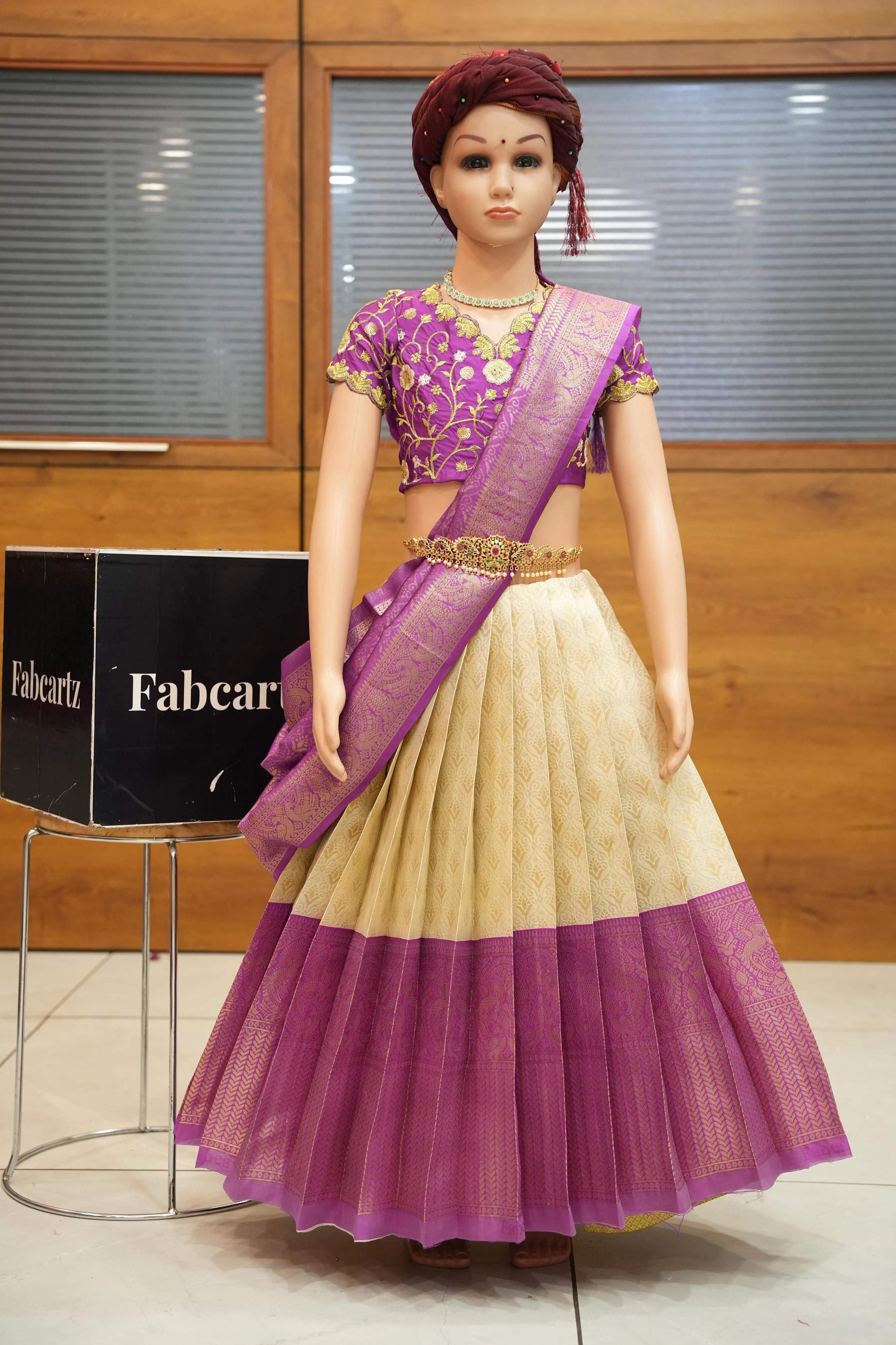New Kids Traditional South Indian Half Saree MunjyaaJacQ - Image 8