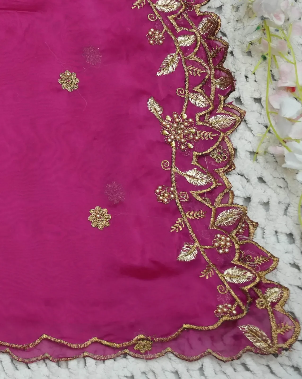 South Indian Festival Traditional Half Saree with Embroidered Blouse & Dupatta MultiRango - Image 44