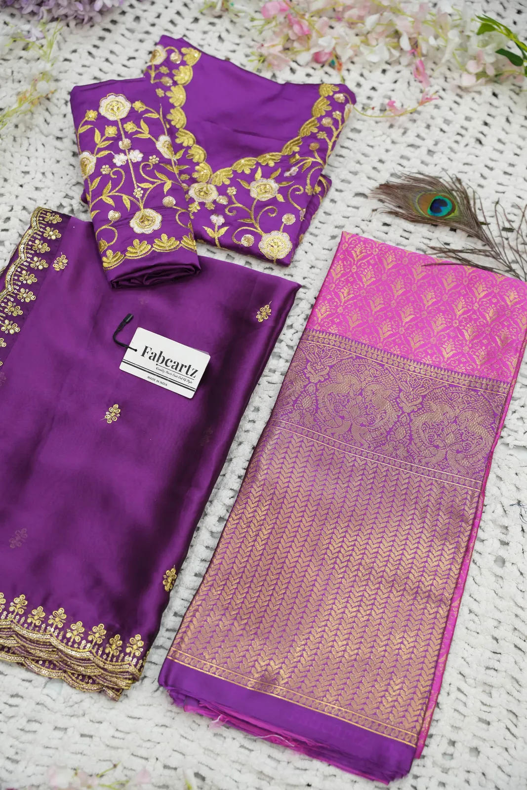 Women's Woven Design zari work Half Saree with Embroidered Blouse and Dupatta Munjyaa - Image 111