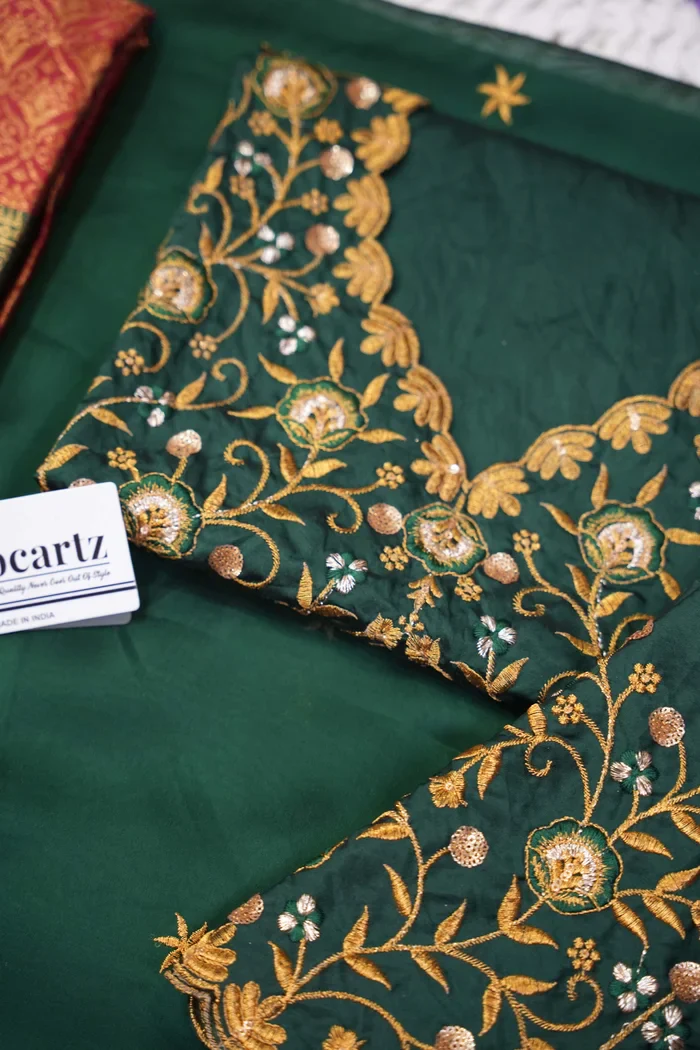 Women's Woven Design zari work Half Saree with Embroidered Blouse and Dupatta Munjyaa - Image 22