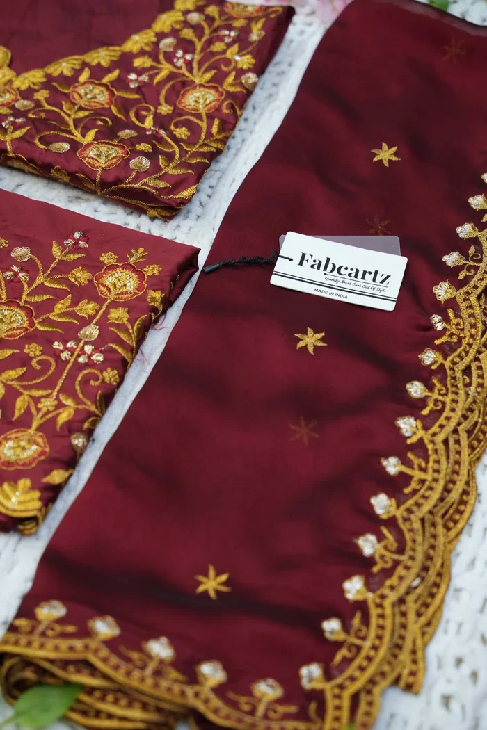 Women's Woven Design zari work Half Saree with Embroidered Blouse and Dupatta Munjyaa - Image 4