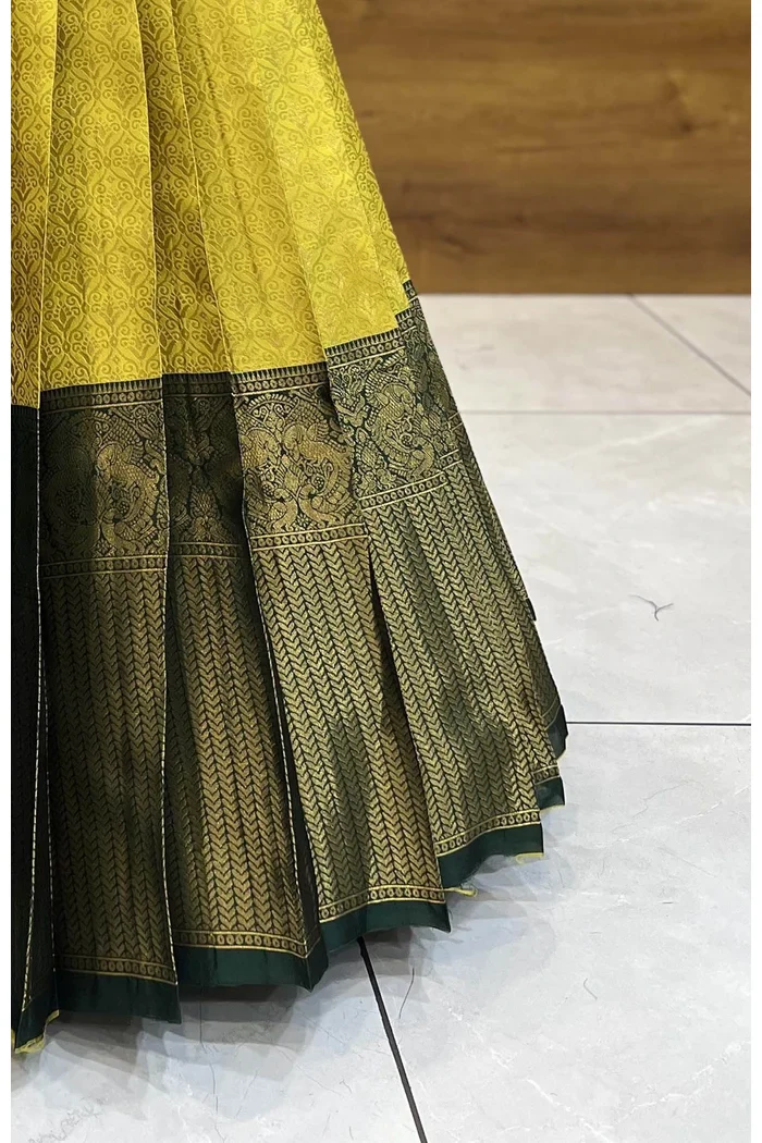 Women's Woven Design zari work Half Saree with Embroidered Blouse and Dupatta Munjyaa - Image 52