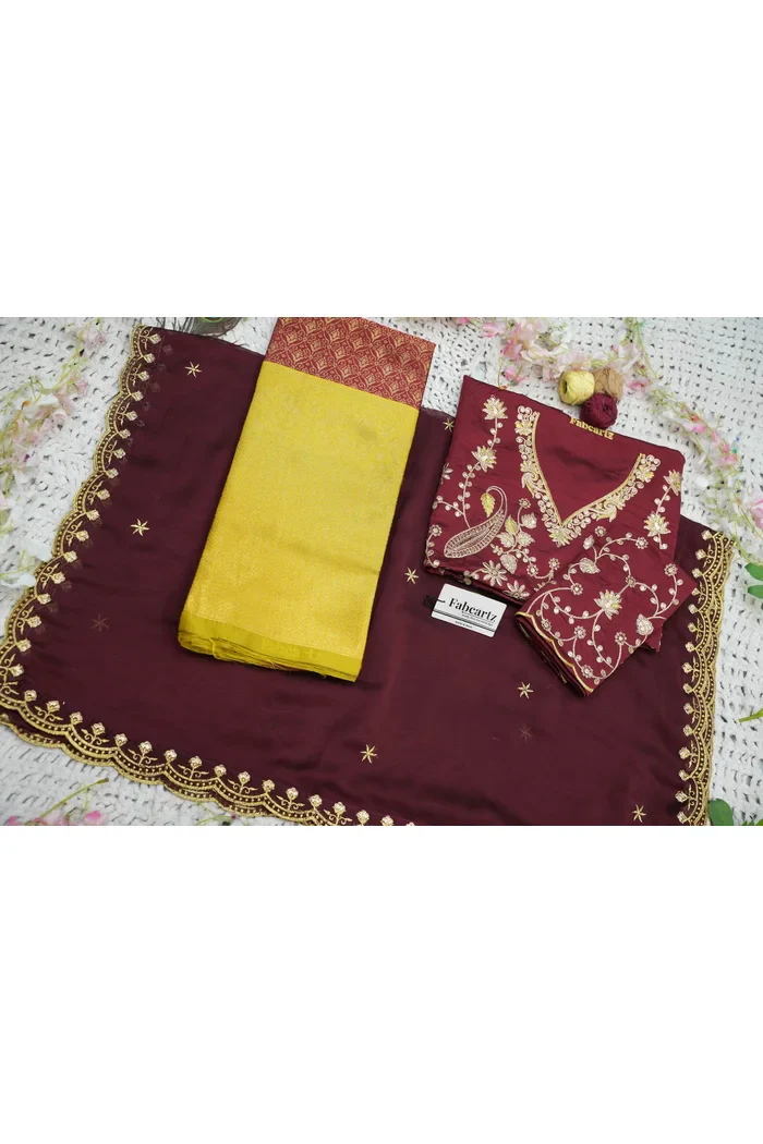Women's Woven Design zari work Half Saree with Embroidered Blouse and Dupatta Munjyaa - Image 76