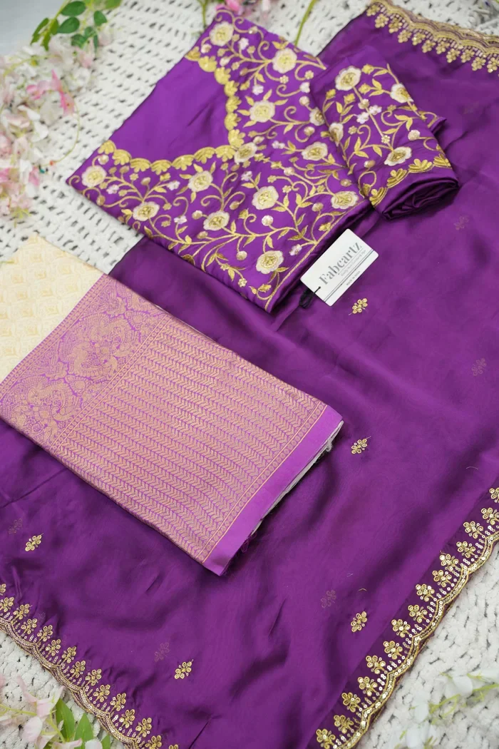 Women's Woven Design zari work Half Saree with Embroidered Blouse and Dupatta Munjyaa - Image 23